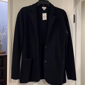 J. Crew black 2 button sweater blazer - NWT
